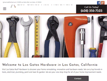 Tablet Screenshot of hardwarestorelosgatos.com